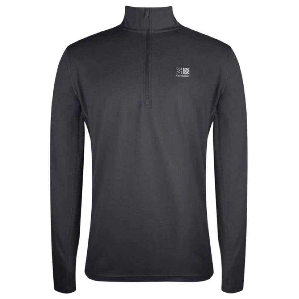 Karrimor Mens Quarter Zip Long-Sleeved Tracksuit Top / Charcoal
